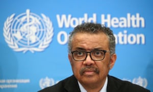 Tedros Adhanom Ghebreyesus, the director general of the WHO