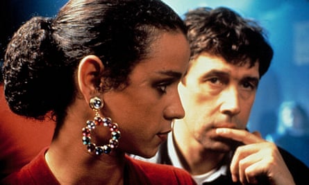 With Jaye Davidson in The Crying Game