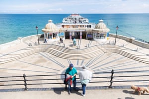 Cromer seafront photographed to accompany a piece about the Norfolk town where pensioners outnumber children.