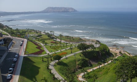 The cliffs at Miraflores, close to Stay With Us Peru, Lima, Peru.