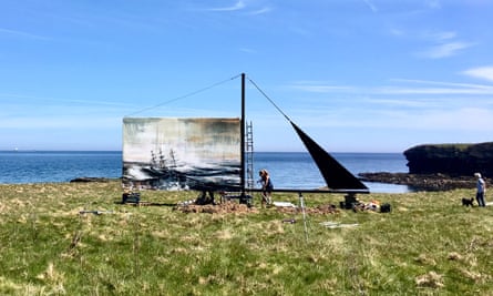 To All At Sea installation, Anglesey. By artist Anthony Garratt