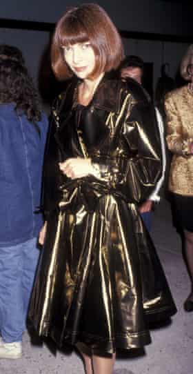 Wintour in 1991 at the opening of Galleries Lafayette, Trump Towers, New York