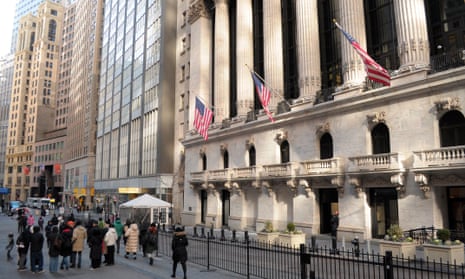 The New York Stock Exchange in the Financial District in Manhattan, New York City.