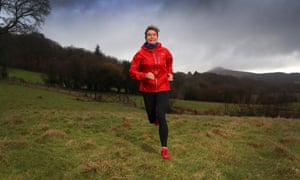 Ruth Pickvance in winter fell running gear.