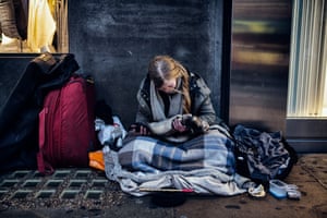 Image result for homeless woman sleeping