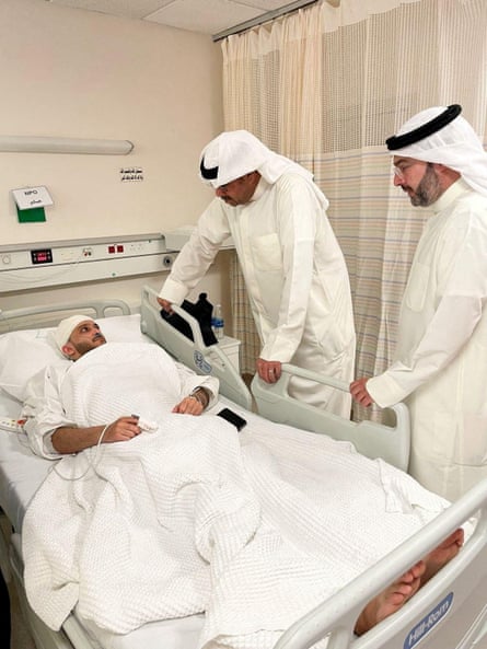 Kuwait’s defence minister at the bedside of a patient
