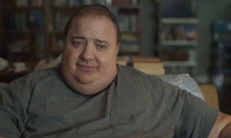 A fat-suited Brendan Fraser in The Whale.