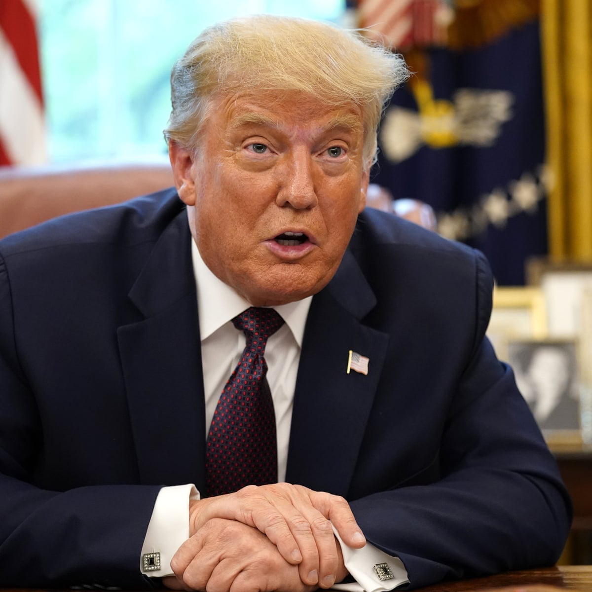 Trump Uses Fox News Interview To Accuse Biden Of Taking Drugs Donald Trump The Guardian