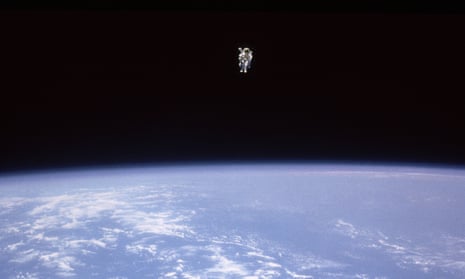 Bruce McCandless on his untethered flight in 1984.