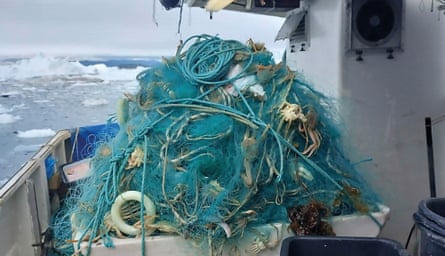 Ghost gear recovered from Arctic waters around Ilulissat, Greenland.