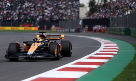 Oscar Piastri during practice for the Mexican Grand Prix.