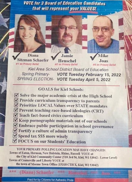 ad for candidates “that will represent your values”