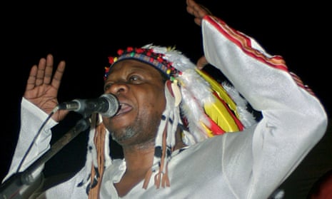 Papa Wemba … Performing in Kinshasa in 2004. 