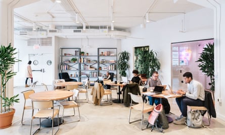 WeWork’s co-working space on Hudson Street, New York.
