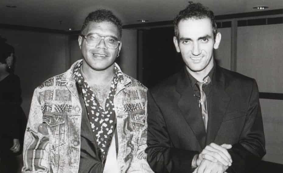 Archie Roach and Paul Kelly at the Arias in 1991.