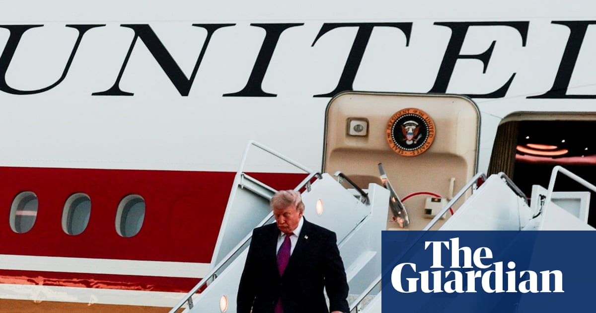 Artist’s impression of the presidential security plan: Trump in a catering truck, everyone else on the plane labeled "good luck."
