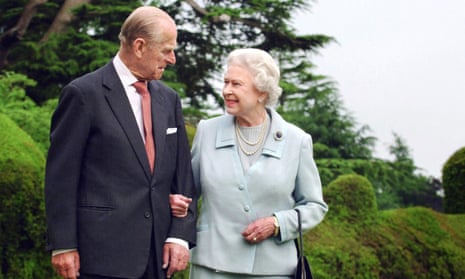 Queen Elizabeth II and her husband Prince Philip walking at Broadlands, Hampshire, pictured in 2007.