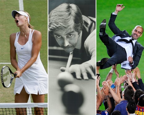 Maria Sharapova, Cliff Thorburn, Pep Guardiola
