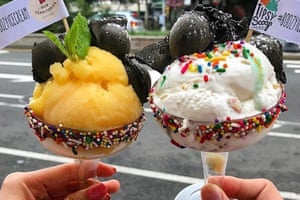 Boozy ice-cream flavours at New York’s Tipsy Scoop.