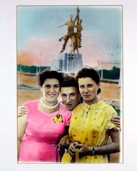A hand coloured image by Boris Mikhailov