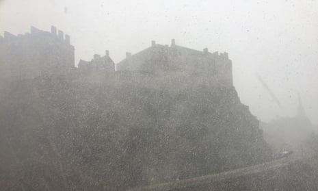 Edinburgh castle as seen from reader Tim Lukins’s office.