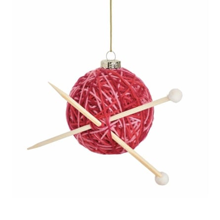 Sass & Belle Knitting Ball Shaped Bauble