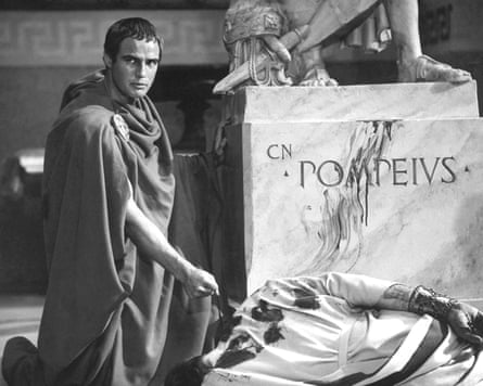 Marlon Brando in Julius Caesar.