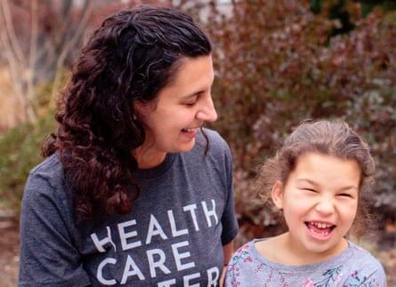 A women and her young girl