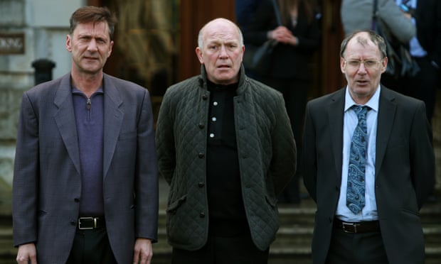 Former Kincora residents, from left to right, Richard Kerr, Gary Hoy, and Clint Massey. At least 29 boys were abused at the East Belfast home. 