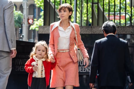 Reddy (Cobham-Hervey) with her daughter outside a New York subway in the film