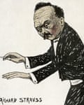 Richard Strauss 1910 caricature