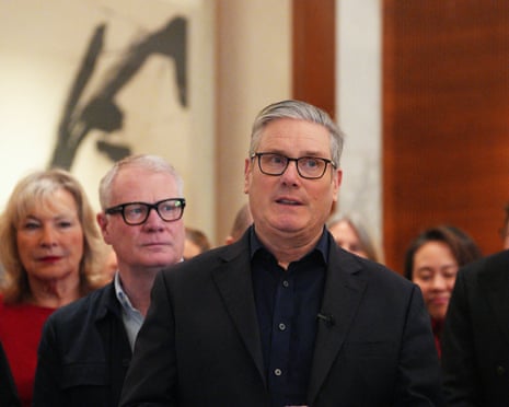 British prime minister Keir Starmer leads the UK delegation during a bilateral meeting in Beijing on Thursday. Starmer has insisted he is ‘clear-eyed’ about the threat China poses to the UK’s national security.