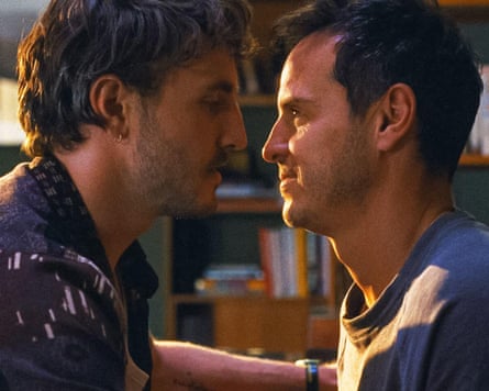 Paul Mescal with Scott in All of Us Strangers