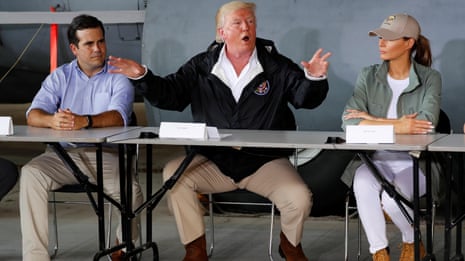 'You've thrown our budget a little out of whack', Trump tells Puerto Rico – video