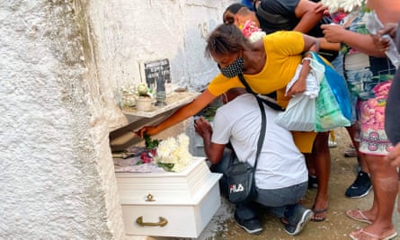 The girls are buried at the Nossa Senhora das Gracas cemetery in Duque de Caxias, Rio de Janeiro state, at the weekend.