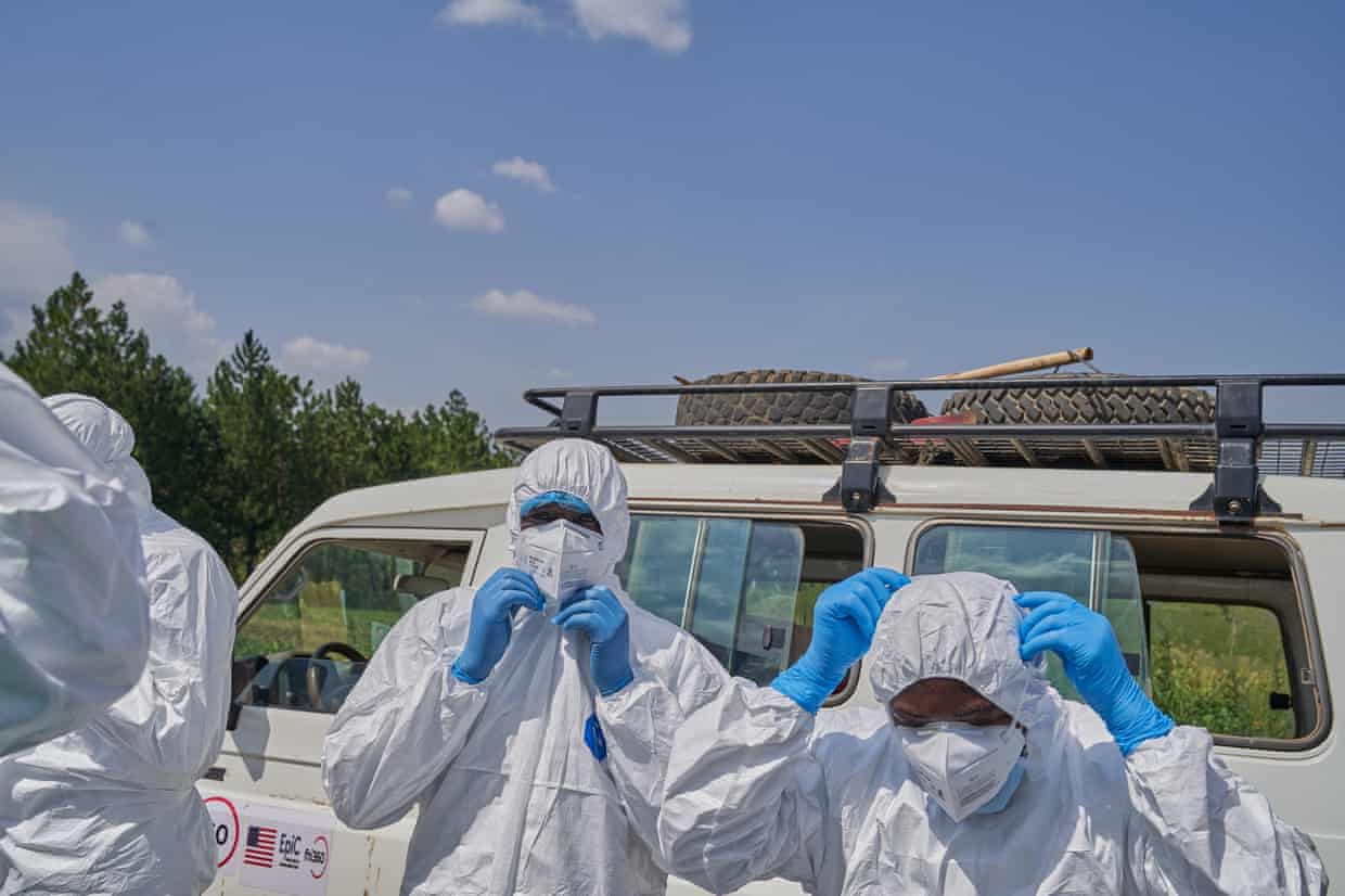 People wearing medical PPE