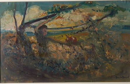 Figure In A Stormy Landscape, 1928, by Doris Boyd