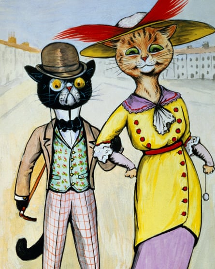 ‘Strange and fascinating feline world’: a 1913 watercolour by Louis Wain.