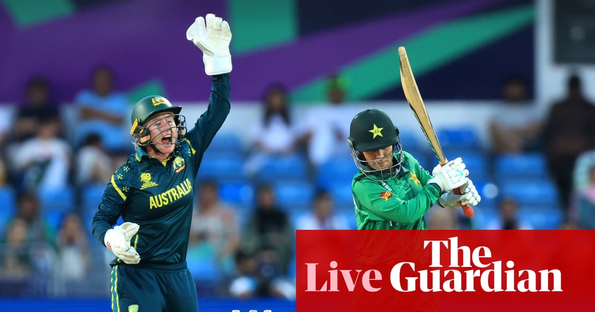 Australia v Pakistan: Women’s T20 World Cup 2026 – live