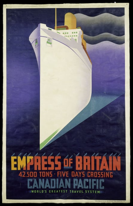 Empress of Britain: publicity poster from the V&A exhibition Ocean Liners: Speed and Style