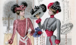 Ladiesâ fashions in the late 19th century