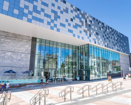The modern exterior of the Box museum and gallery