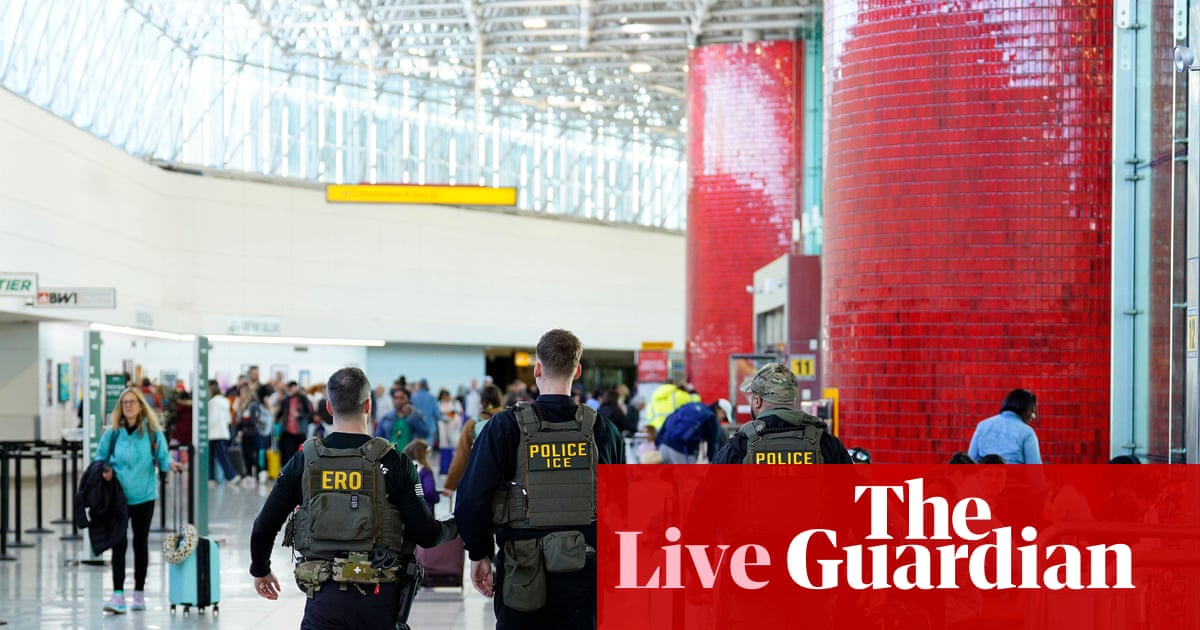 Airport congestion eases as TSA workers receive backpay but record DHS shutdown drags on – US politics live