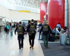 Airport congestion eases as TSA workers receive backpay but record DHS shutdown drags on – US politics live