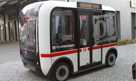 Driverless buses, similar to these prototypes trialed in Berlin, will soon arrive in Australia.