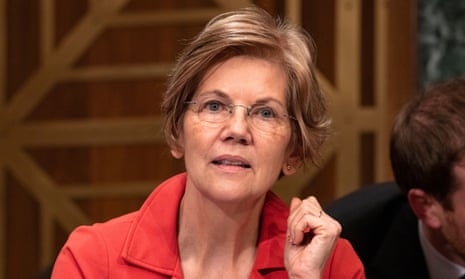 US Senate Banking hearing, Washington DC, USA - 02 Oct 2018<br>Mandatory Credit: Photo by REX/Shutterstock (9911638z) United States Senator Elizabeth Warren (Democrat of Massachusetts) questions the witnesses during the US Senate Committee on Banking, Housing and Urban Affairs hearing titled “Implementation of the Economic Growth, Regulatory Relief, and Consumer Protection Act” on Capitol Hill in Washington, DC. US Senate Banking hearing, Washington DC, USA - 02 Oct 2018