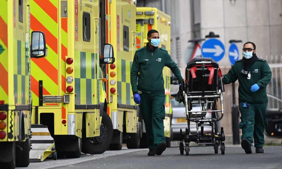 Ambulance staff in London