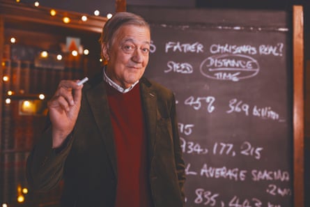 Crunching the numbers … Stephen Fry in Finding Father Christmas.
