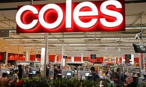 Coles supermarket sign
