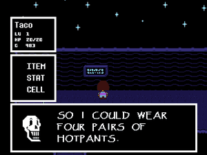 Undertale’s Papyrus font